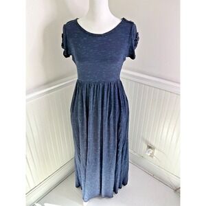 Matilda Jane Maxi Dress Deep Waters Dark Blue Stretch Women Size‎ S